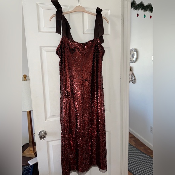 Tuckernuck Radiant Bronze Sequin Roxy Dress - Picture 5 of 9
